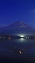 人文字の富士(登山者のライト)