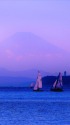 逗子海岸の富士