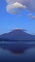 笠雲の富士山