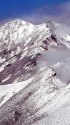 新雪の唐松岳