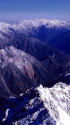 槍ヶ岳から望む後立山