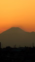 黄昏の富士山
