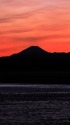 夕焼けの富士山