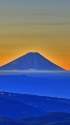 夜明けの富士山