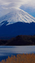 河口湖からの富士山