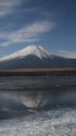 山中湖冬の富士山