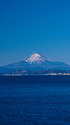 江の島から見る富士山