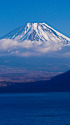本栖湖からの富士山