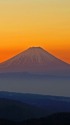 朝焼けの富士山