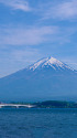 河口湖北岸からの富士山