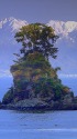 雨晴海岸と立山連峰