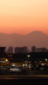 羽田空港の夕景
