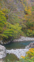 紅葉の清津峡