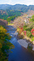 秋色の御岳渓谷