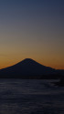 暮れゆく湘南の海
