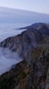 朝の白馬岳にて