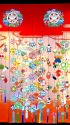 吊るし雛暖簾