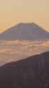 朝の富士