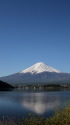 河口湖畔からの富士山