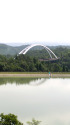 杉焼池と稚児岩大橋