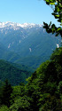 天生峠から白山連峰
