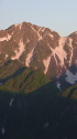朝の穂高