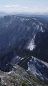 蝶ヶ岳を望む