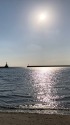 海辺にて