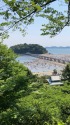 竹島を望む