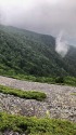 雨の蝶ヶ岳にて