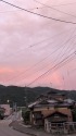 夕方の虹