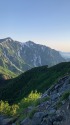 鹿島槍ヶ岳を望む