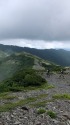蝶ヶ岳稜線にて
