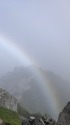 山の虹