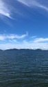 三河湾にて