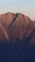 暮れゆく穂高