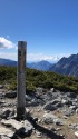蝶ヶ岳頂上にて